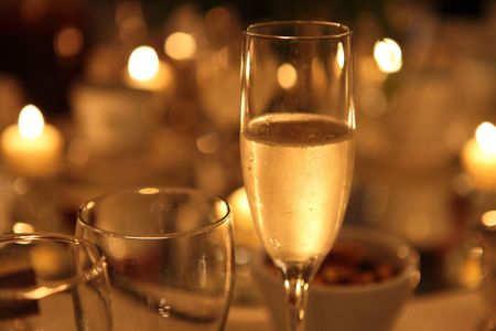 A glass of real bubbly.