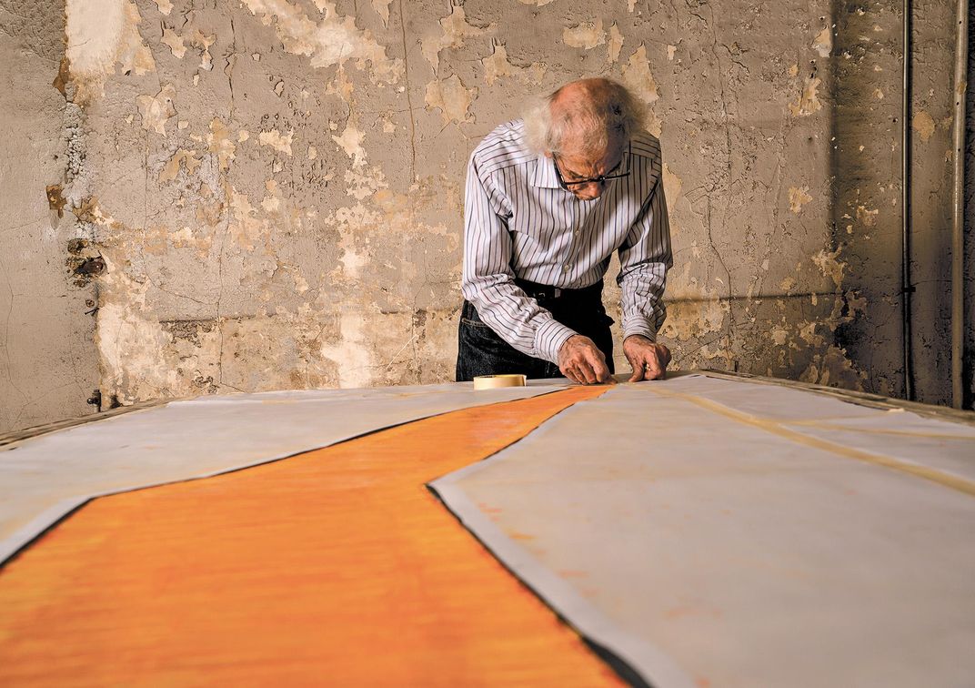 Christo in SoHo Studio