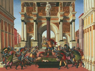 The Tragedy of Lucretia, Sandro Botticelli, ca. 1500-1501