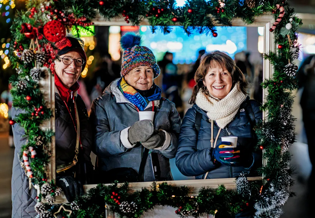 Enjoying a Christmas market. Credit: AMA Waterways