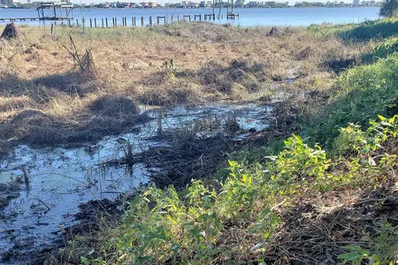 This photo of the south end of the canal, taken in 2018,&nbsp;shows where the waterway met up with Little Lagoon.&nbsp;