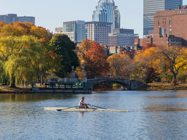 Autumn Morning in the Charles River Lagoon, an Homage to Thomas Eakins thumbnail