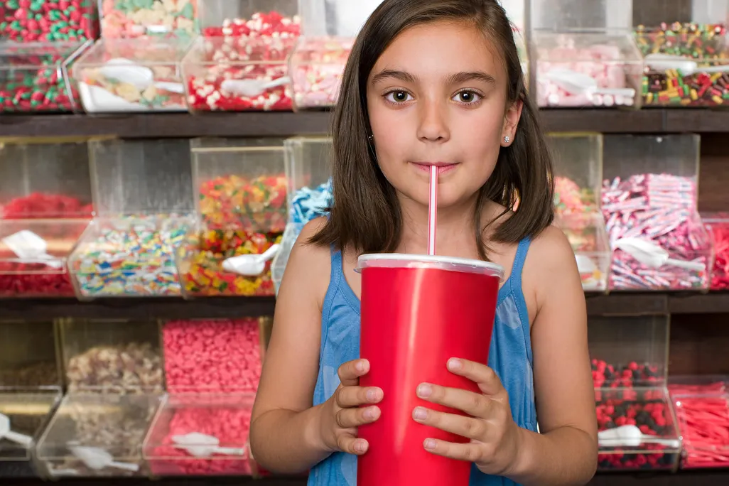 Girl Drinking Soda