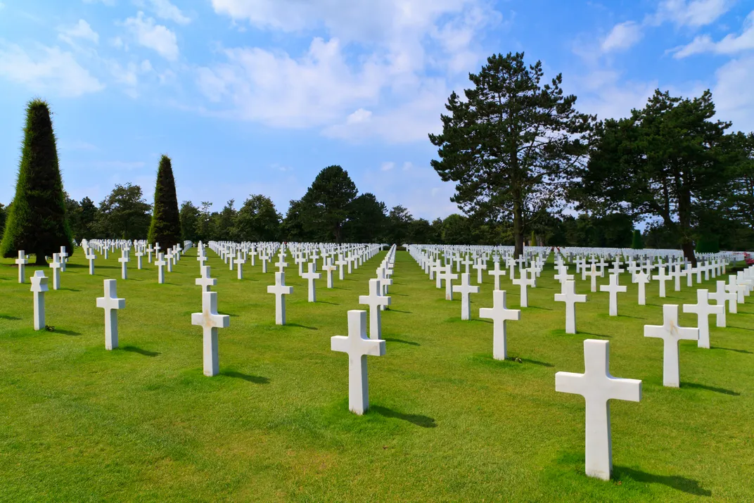 Normandy American Cemetery near Omaha Beach