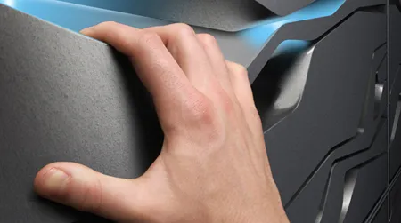 The hand holds on the Nova are a pretty far stretch from the usual polyurethane grips found at the indoor rock climbing gym.