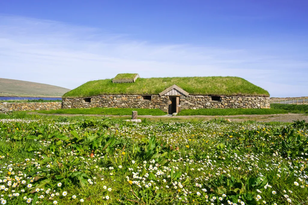 Norse Viking longhouse
