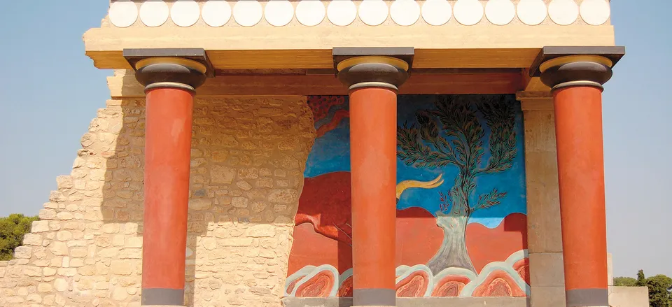  The Palace of Knossos on the island of Crete. Credit: Gloria Baxevanis