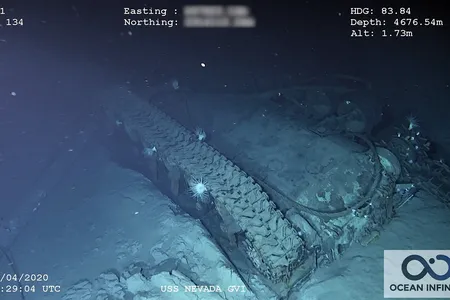 During atomic bomb testing at Bikini Atoll, military equipment was placed onboard the USS Nevada to help assess the damage doled out by the nuclear blasts. This is one of four tanks that survived a 23-kiloton surface blast and a 20-kiloton underwater blast.