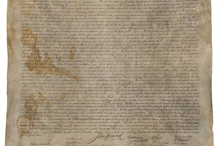 Restored Stone Declaration of Independence.