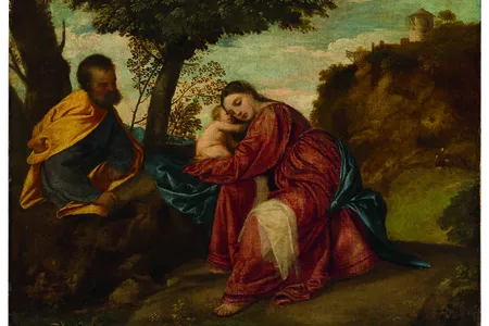 Titian,&nbsp;The Rest on the Flight into Egypt,&nbsp;1508

