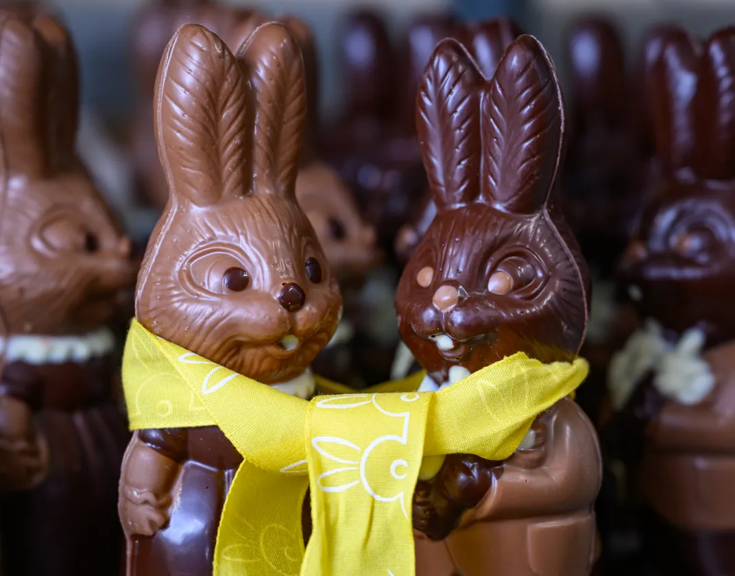 Chocolate Easter bunnies