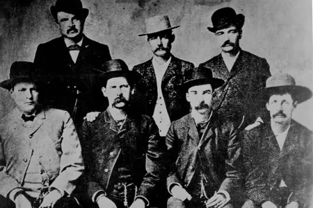The “Dodge City Peace Commission,” June, 1883. Wyatt Earp is seated, second from left.