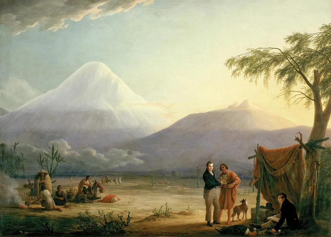 Humboldt and Chimborazo painting