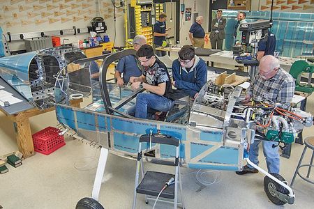 High school students in central Texas build an RV-12. Tango Flight now has programs in six cities across the country.