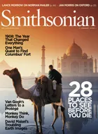 Cover of Smithsonian magazine issue from January 2008