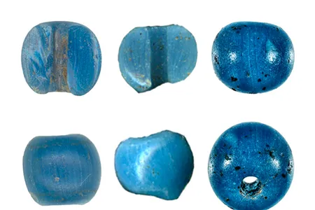 Crafted in Venice, these blue beads traveled all the way to northern Alaska in the mid-15th century.