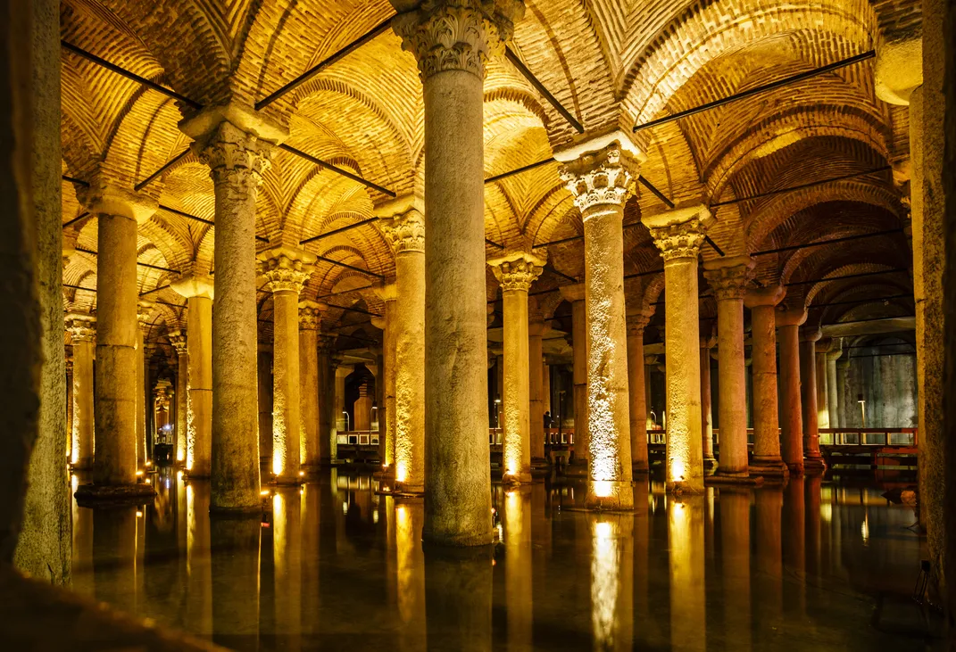 The dramatic underground cisterns in Istanbul