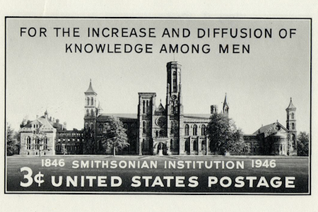 What do you get for an institution that has everything? A three-cent stamp! 1946