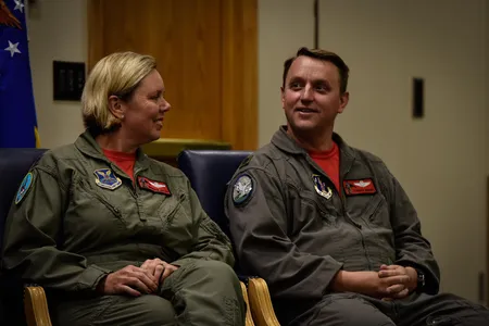 Jennifer and John Avery flew the Northrop B-2 as active-duty pilots in the U.S. Air Force before flying the bomber in the Air National Guard, from which they retired  as lieutenant colonels last September. Jennifer is the first woman to fly the B-2, and the only woman to fly the aircraft in combat (during Operation Iraqi Freedom in 2003).