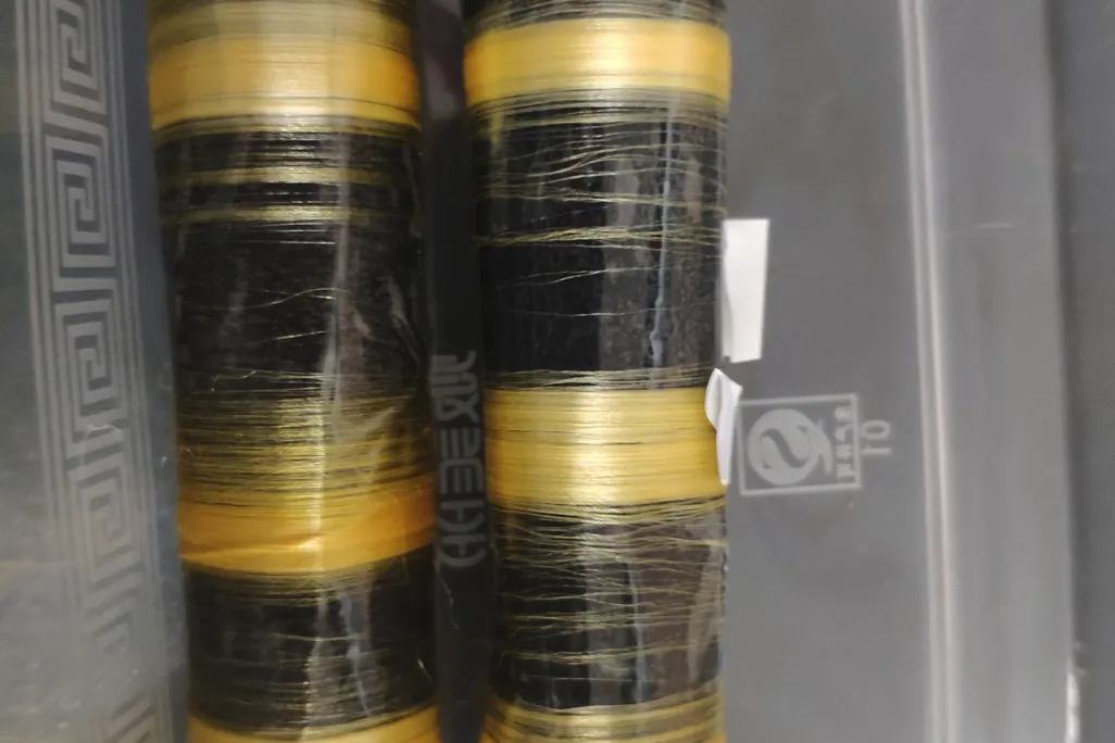 Spools of spider silk