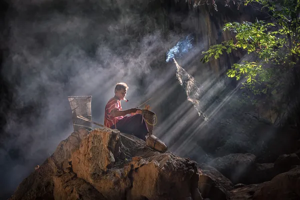 Working in the cave thumbnail