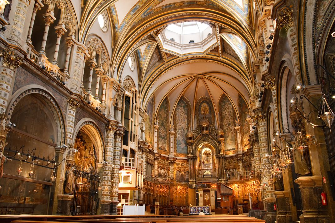 The monastery in Monserrat