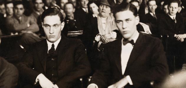 Nathan Leopold and his lover Richard Loeb