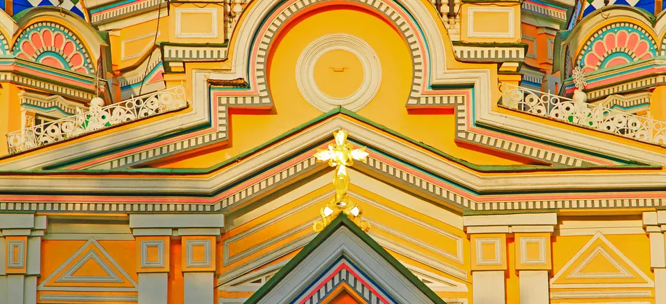  Zenkov Cathedral (detail), Almaty, Kazakhstan 