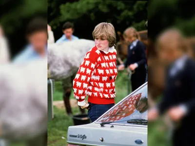 Found in an Attic, Princess Diana's Iconic 'Black Sheep' Sweater Sells for $1.1 Million image