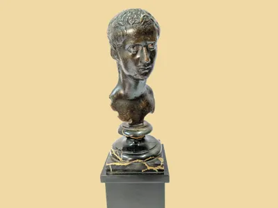 The rare bust of Caligula is only five inches tall.