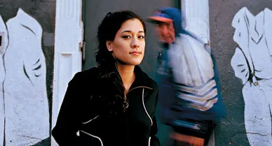 “When I was growing up,” says Mayda del Valle (in 2004, at the Nuyorican Poets Café in Manhattan), “I really didn’t see anyone like me on TV. Well, there was West Side Story … and we’re all gang members!”