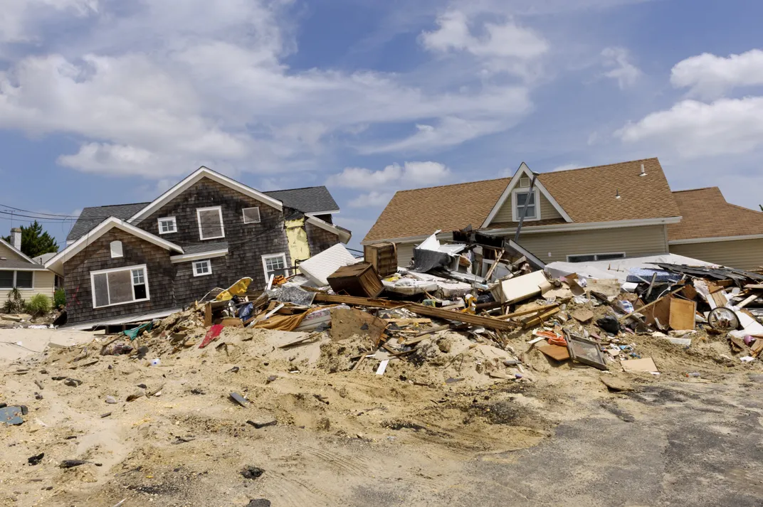 Sandy destruction