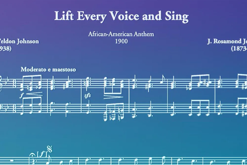 Lift Every Voice and Sing sheet music (main longform)