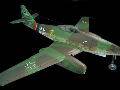 The Messerschmitt Me 262 A-1a Schwalbe, meaning Swallow, held in the Smithsonian's National Air and Space Museum was captured in 1945 by a special U.S. Army Air Force team led by Col. Harold Watson. The Americans and British, who were also developing jet aircraft, used captured Swallows to enhance their own programs.