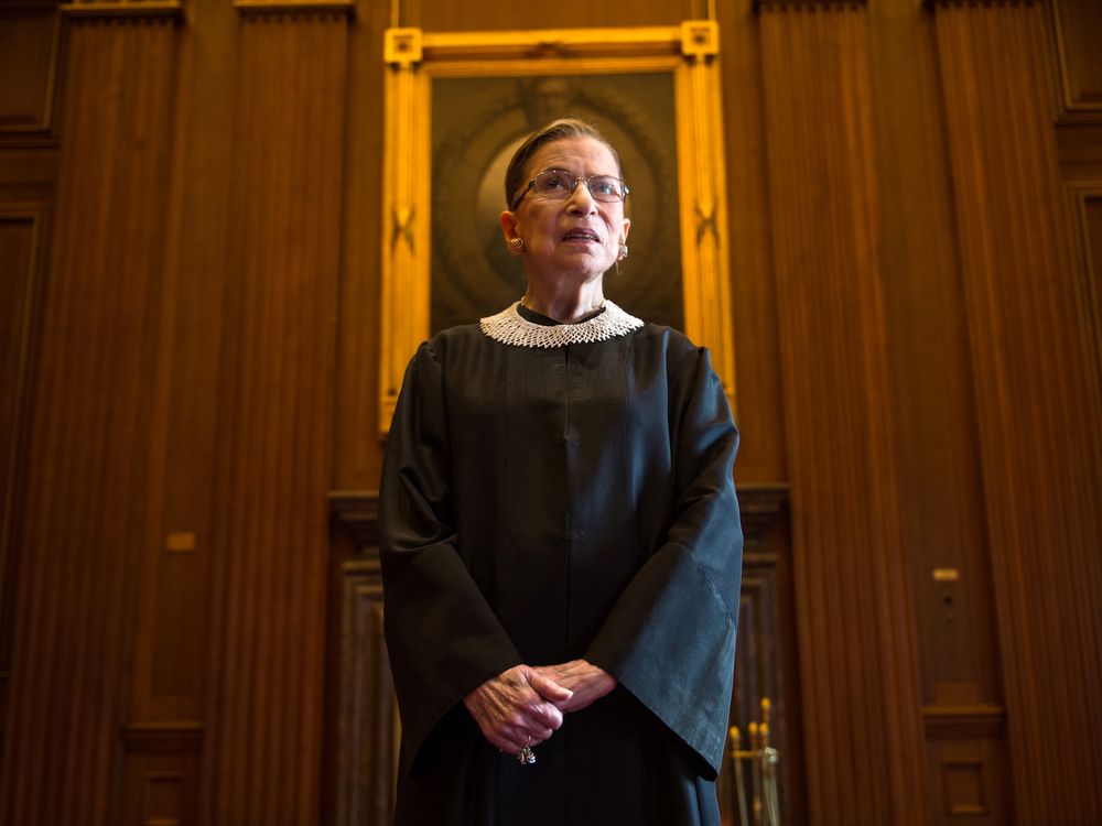 2013 photo of Ruth Bader Ginsburg in her judicial robes