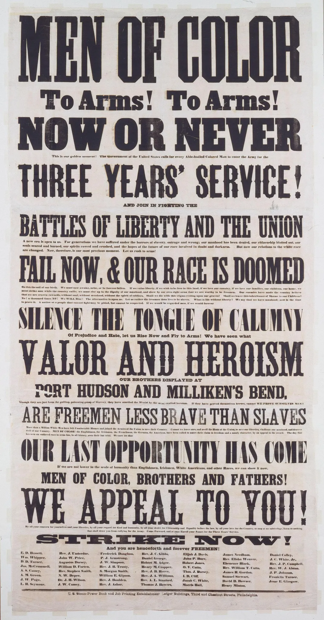 1863 Recruitment Flyer 
