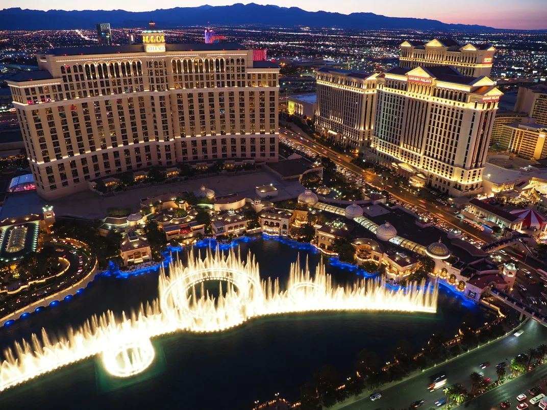 Fountains of the Belagio Hotel, Las Vegas, Nevada | Smithsonian Photo ...