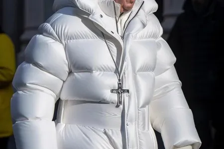 The A.I.-generated image of Pope Francis in a puffer jacket.