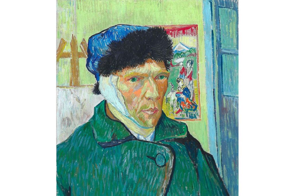 Vincent van Gogh with bandaged ear