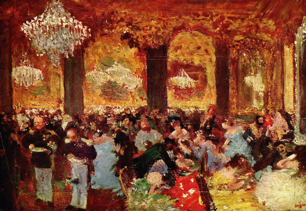 The Dinner at the Ball, Edgar Degas, 1879