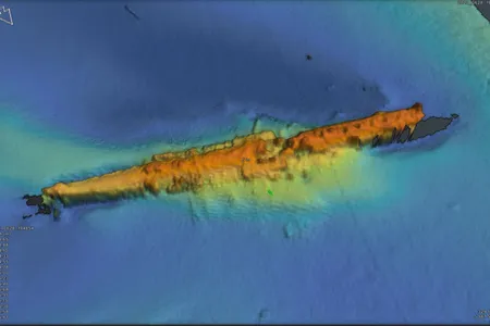 A high-resolution survey scan of U-Boat U-47 shows a remarkably well-preserved wreck.