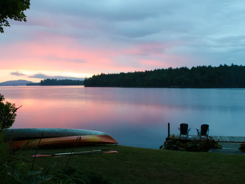 Sunrise on Fourth Lake in Adirondack Park, New York | Smithsonian Photo ...