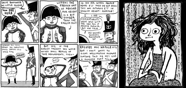 Napoleon comic and Kate Beaton portrait