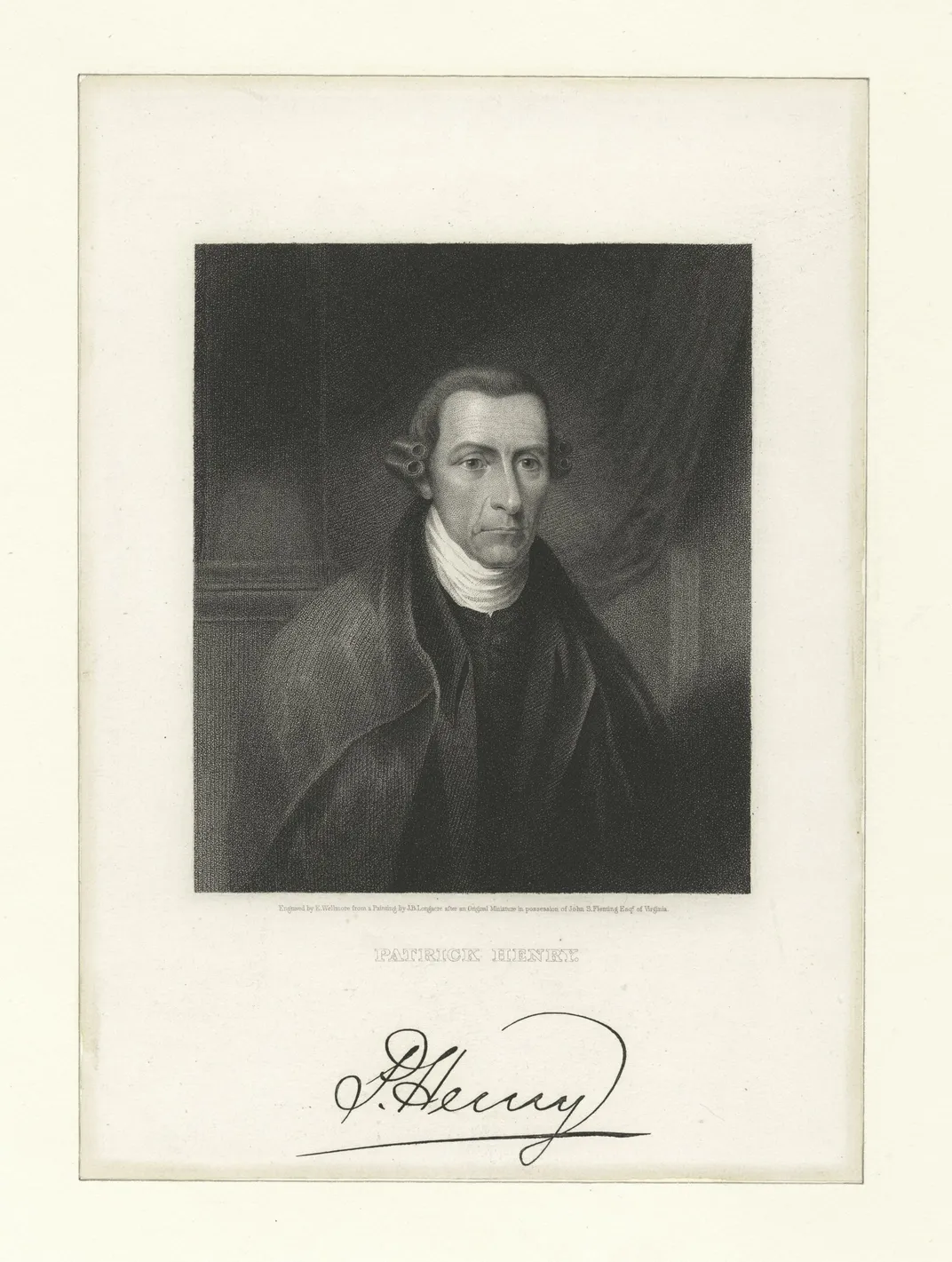 A print of Patrick Henry