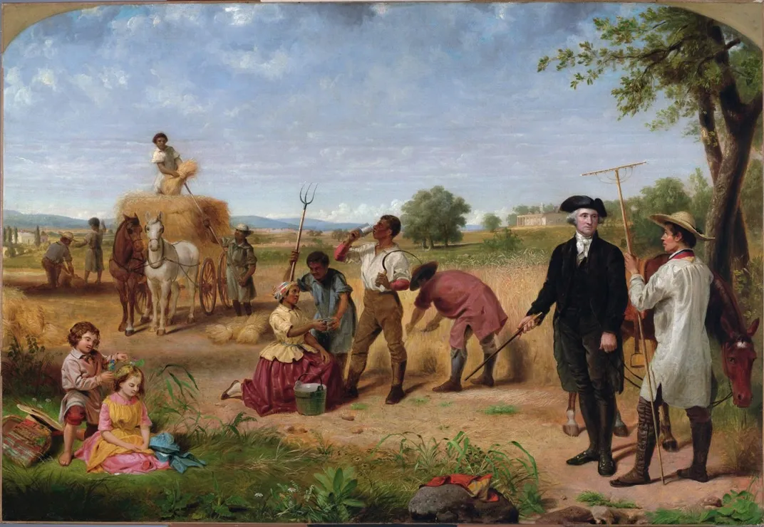 Junius Brutus Stearns, Washington as a Farmer at Mount Vernon, 1851