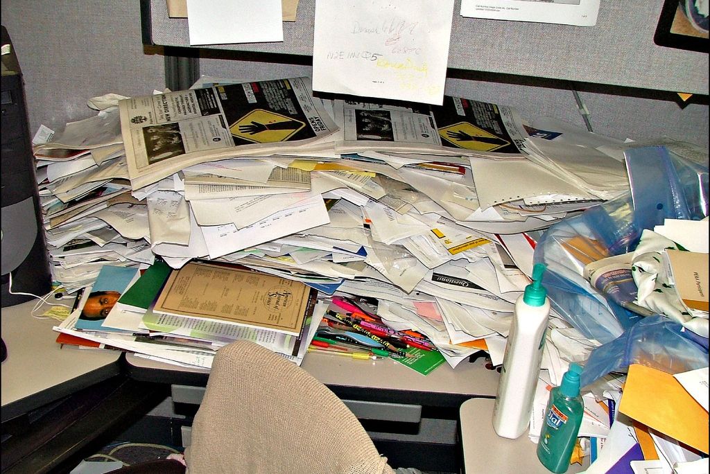 Messy desk