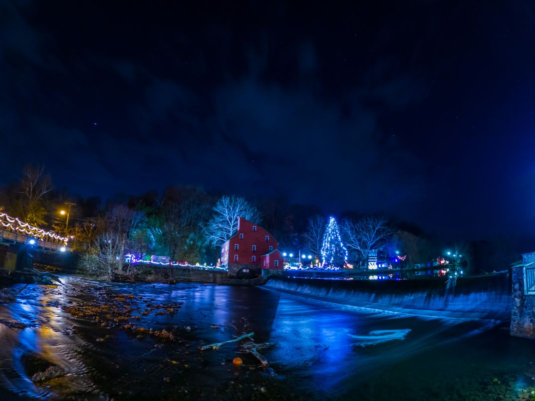 Long Exposure at night Clinton Red Mill, New Jersey Smithsonian Photo Contest Smithsonian
