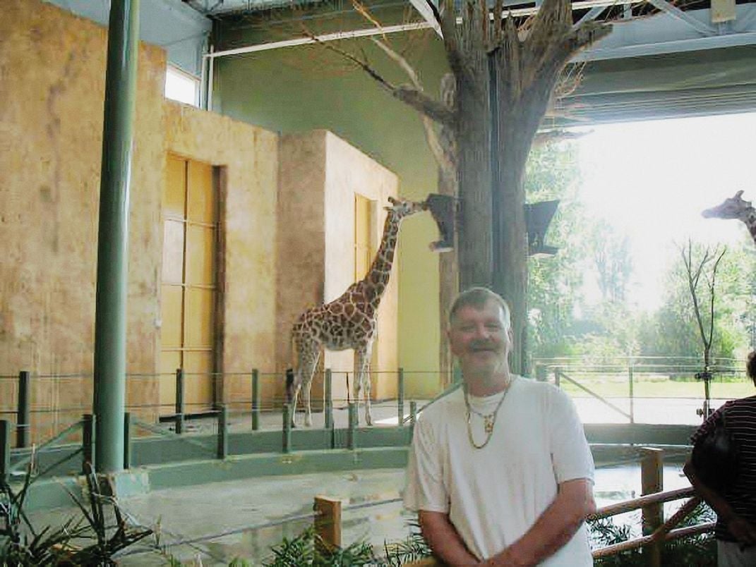 Gary Lamont at the Calgary Zoo in 2006. In 2019, authorities raided his house in Thunder Bay and removed 100 suspicious works allegedly by Morrisseau.