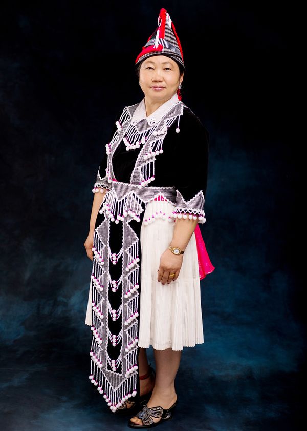 Portrait of Hmong Woman In Traditional Outfit thumbnail