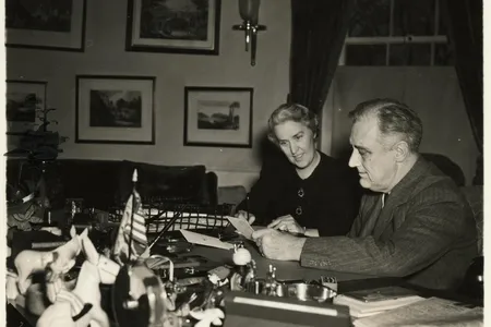 Roosevelt and LeHand.